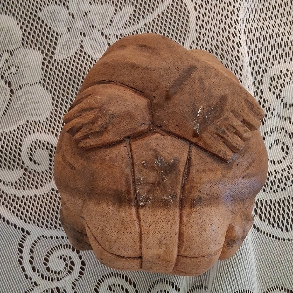 Vintage Carved Teak Weeping Buddha - Picture 6 of 7